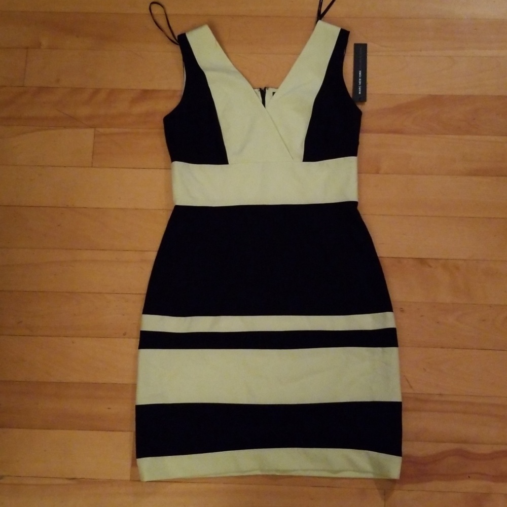 Black and yellow stripe dress